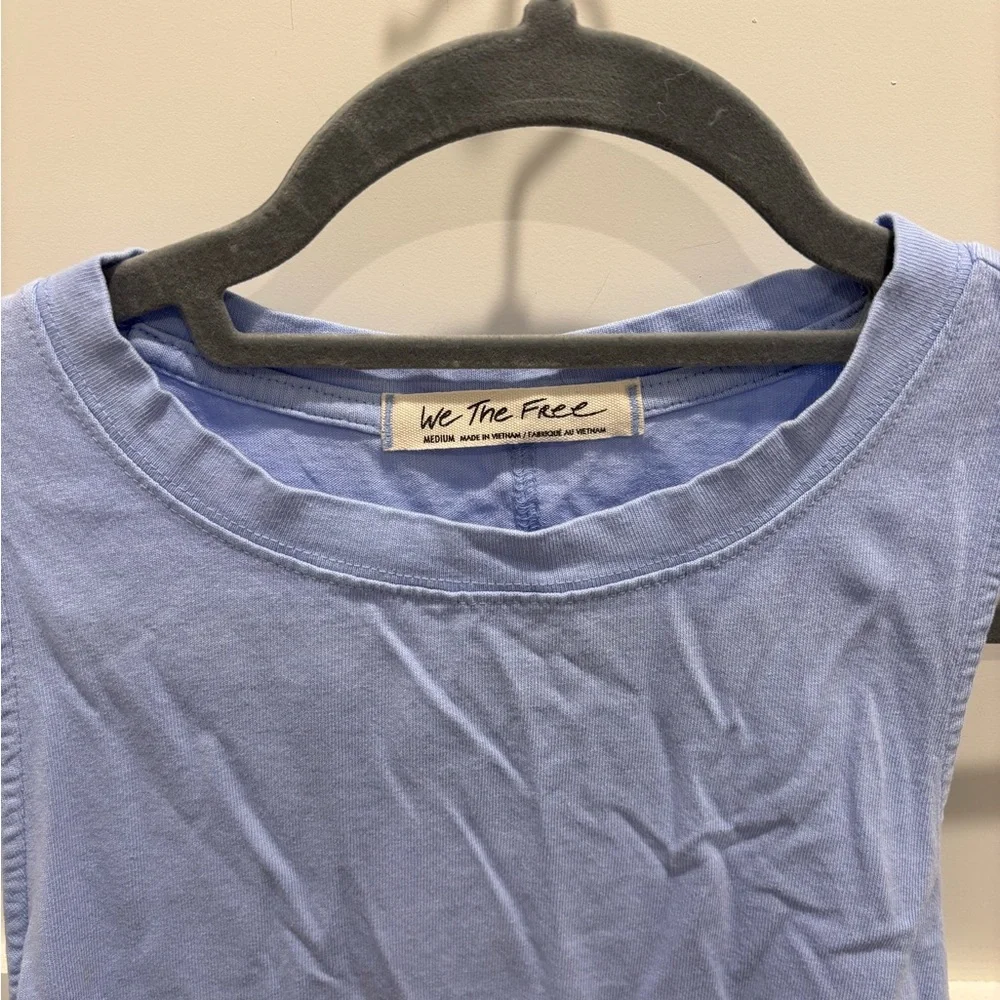 We The Free Sky Blue Sleeveless Top - Picture 2 of 6